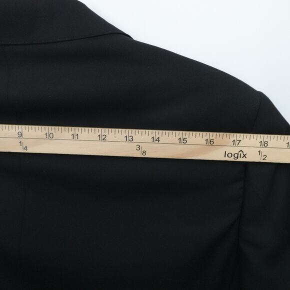 J Hilburn Blazer Mens 39S Black Wool Classic 2 Button Lined Business Office - Picture 7 of 16